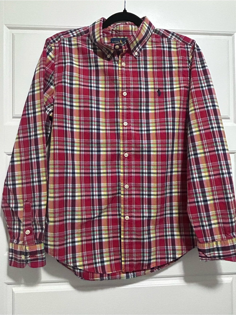 Ralph Lauren Red Plaid Button-Down Shirt